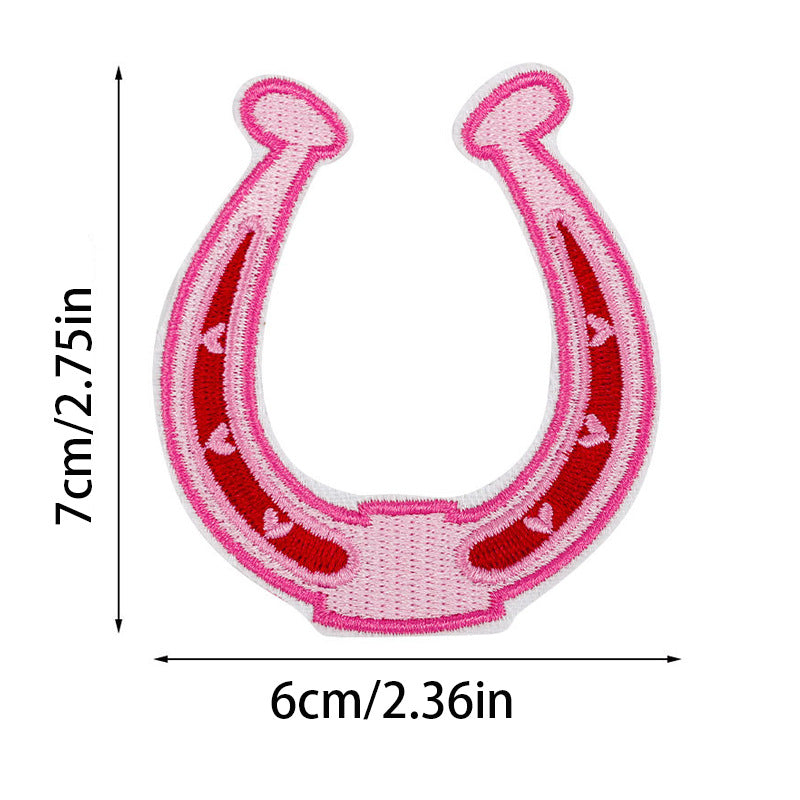 Wholesale Pink Western Cowboy Hat Embroidered Patch
